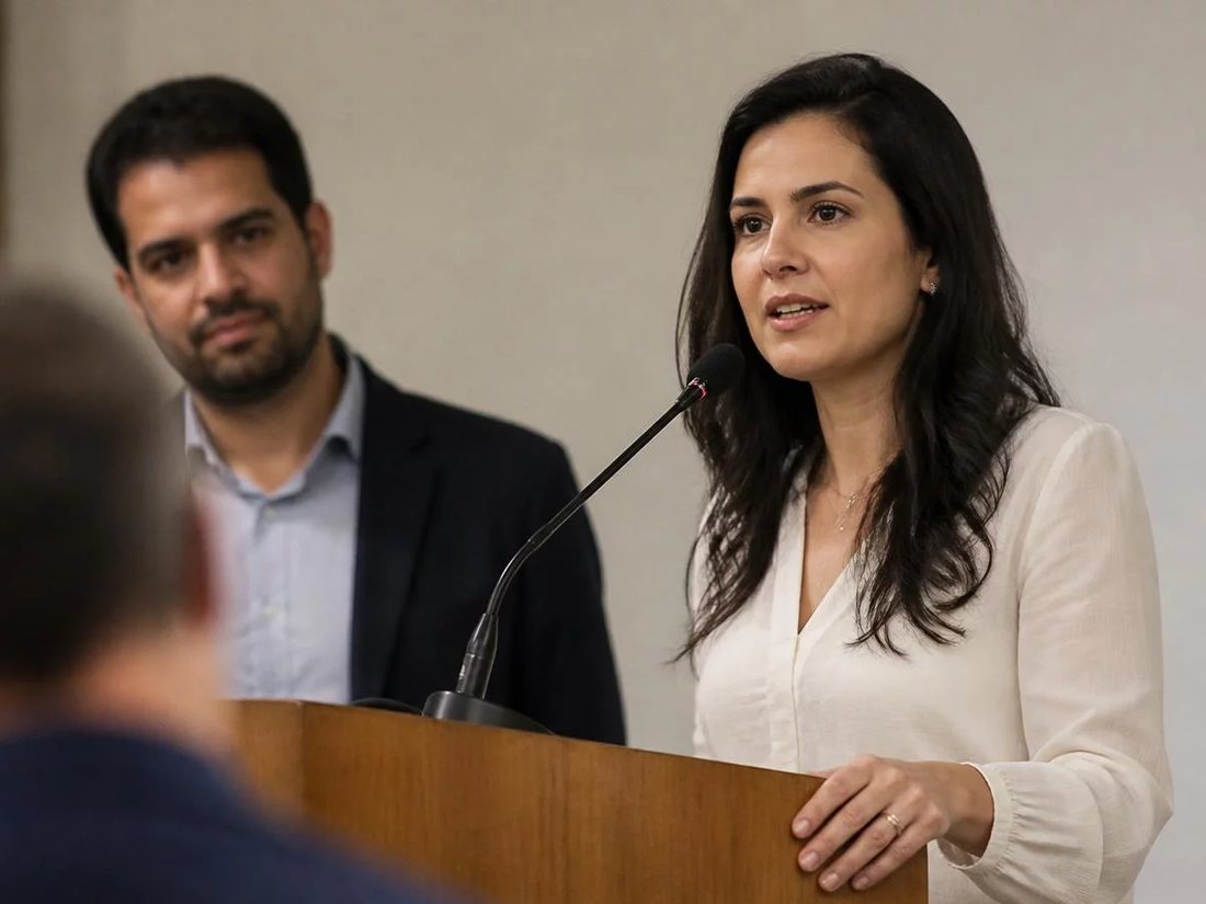 Mesa vista de cima, com um esquema de argumento traçado a lápis numa folha